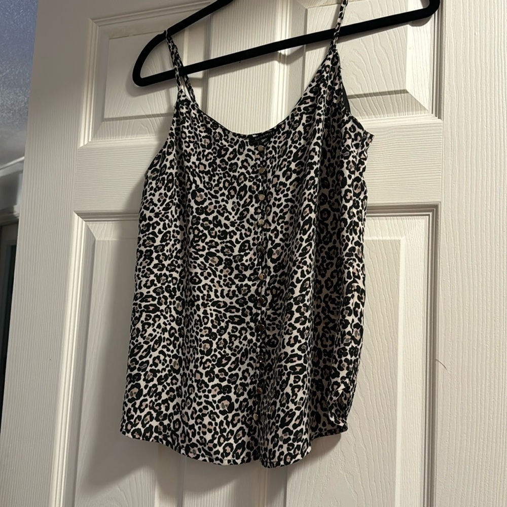 Leopard Print Cami Blouse